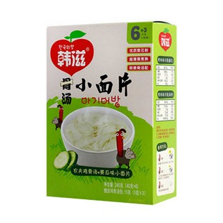 韩滋宝宝小面片鸡骨汤+黄瓜面(力哦韩滋)