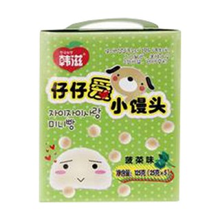 韩滋小馒头菠菜味辅食饼干奶豆(乐哺)