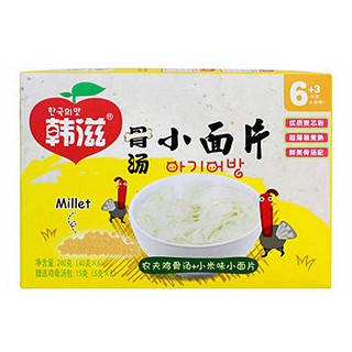 韩滋粗粮小面片鸡骨汤+小米面婴儿辅食(力哦韩滋)