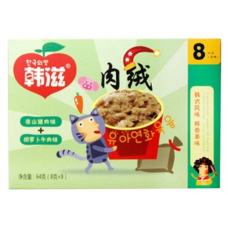 韩滋淮山猪肉+胡萝卜牛肉绒(嘉禾绿色)