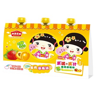 本家良田黄桃草莓红枣雪梨果汁泥(黄罐)