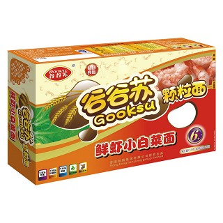 谷谷苏鲜虾小白菜颗粒面(万家)