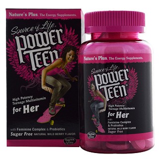 natures plus power teen sugar free(80片)