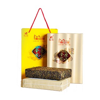 梅山崖 高山原叶金花茯砖黑茶(梅山)