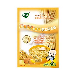 迈葆五谷蛋黄金装纯手工空心面(高唐聚德鑫)