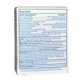 boiron 感冒与流感配方胶囊(boiron)