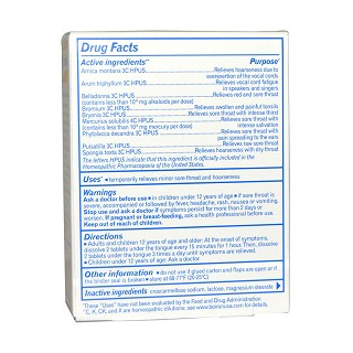 boiron 喉咙痛速溶片(boiron)