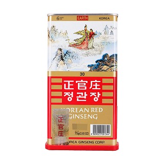 正官庄高丽红参地字30支75g功效作用厂家