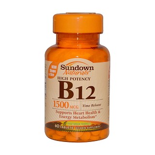 rexall sundown naturals 高效力维他命b-12片(sundown)