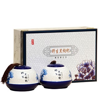 一品仙芝 野生无杆子黑枸杞子 200克装(华仙)