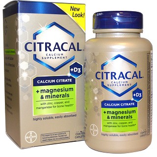 citracal 柠檬酸钙含维生素d加镁包衣片(citracal)