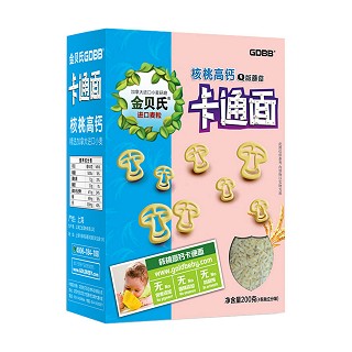 金贝氏核桃高钙卡通q版蘑菇面(正加)