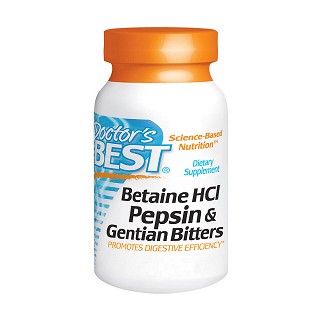 doctor's best 盐酸甜菜碱胃蛋白酶与龙胆根液胶囊(doctor‘s)