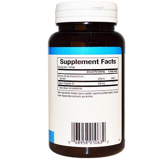 natural factors vitamin d3 2000 iu(150粒)