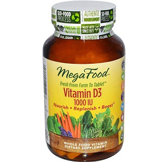 megafood 维生素d3片剂 1000iu(180片)