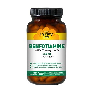country life 苯磷硫胺和辅酶维生素b1素食胶囊(country)