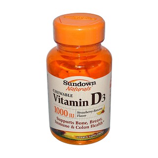 rexall sundown naturals 维生素d3咀嚼片(sundown)