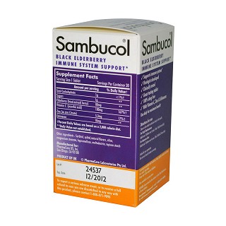 sambucol 增强免疫系统黑接骨木咀嚼片 120片剂(sambu)