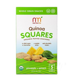 nurturme有机藜麦泡芙饼干菠萝菠菜味(nurturme)
