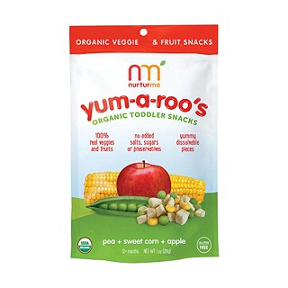 nurturme有机混合蔬菜水果干荷兰豆甜玉米苹果味(nurturme)