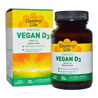country life 维生素d3素食胶囊(country)