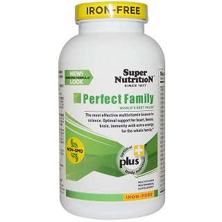 super nutrition 多种维生素矿物质片剂 不含铁(super)