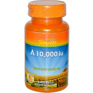 thompson 维生素a胶囊 10000iu 鱼肝油提取 60粒(thompsons)