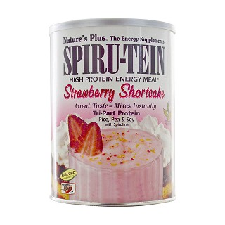 nature's plus spiru-tein 高能蛋白粉 草莓味(natures)