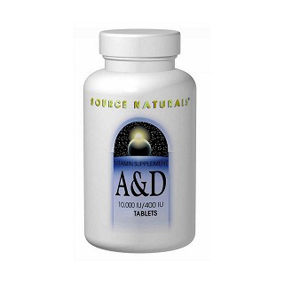 source naturals 维生素a和维生素d补充片(source)