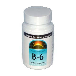 source naturals 维生素b6膳食片(source)