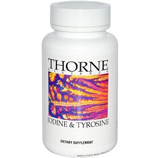 thorne research 碘&络氨酸素食胶囊(thorne)