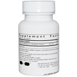 thorne research 核黄素5磷酸素食胶囊(150粒)