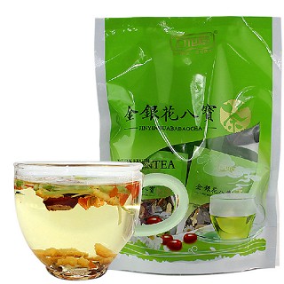 万花草 养生茶 金银花八宝茶(万花草保健)