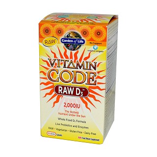 garden of life raw维他命d3素食胶囊(garden)