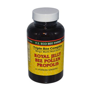 y.s. eco bee farms 蜂王浆+蜂花粉+蜂胶+韩国人参胶囊(150粒)