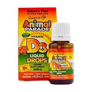 nature's plus 生命之源 维生素d3口服液 天然橙味 200iu(natures)