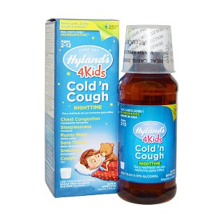 hyland's 4 kids 夜间感冒咳嗽糖浆(hyland)