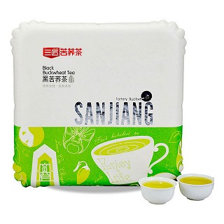 三匠 黑苦荞茶 轻享茶 草绿色 盒装(三匠苦荞科技)