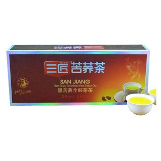 三匠 黑苦荞茶 全胚芽茶 焦香型 条盒装(三匠苦荞科技)
