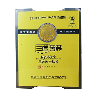 三匠 黑苦荞全株茶 礼盒装(400g)