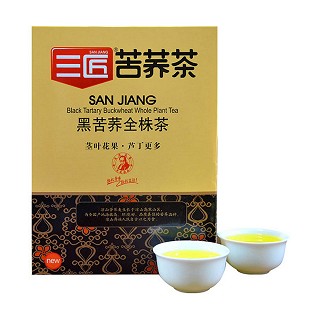 三匠 黑苦荞茶全株茶 麦香型 盒装(200g)
