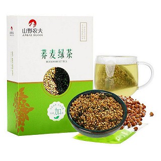 山野农夫 荞麦绿茶 三角袋泡茶(80g)