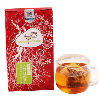 七季 养生茶饮 人参红枣茶(45克)
