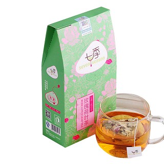 七季 养生茶饮 玫瑰荷叶茶(七季)