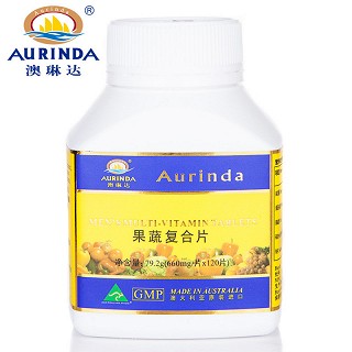 【澳洲进口澳琳达品牌】果蔬复合片660mg?120片/瓶