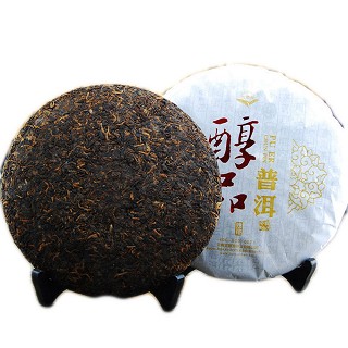 吉顺号 醇品普洱熟茶饼 407克装(吉顺号)