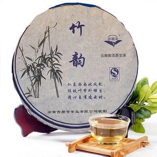 吉顺号 竹韵陈年普洱 云南普洱茶生茶 200克装(吉顺号)