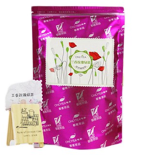 唯茶 自立袋 兰香玫瑰绿茶(68克)