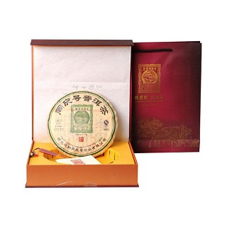 同庆号 绿印普天同庆礼盒 普洱茶(400克)