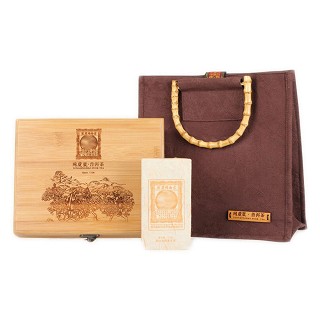 同庆号 黄印百年同庆礼盒 普洱生砖(400克)